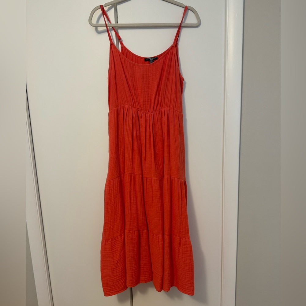 Chelsea & Theodore gauze maxi dress
